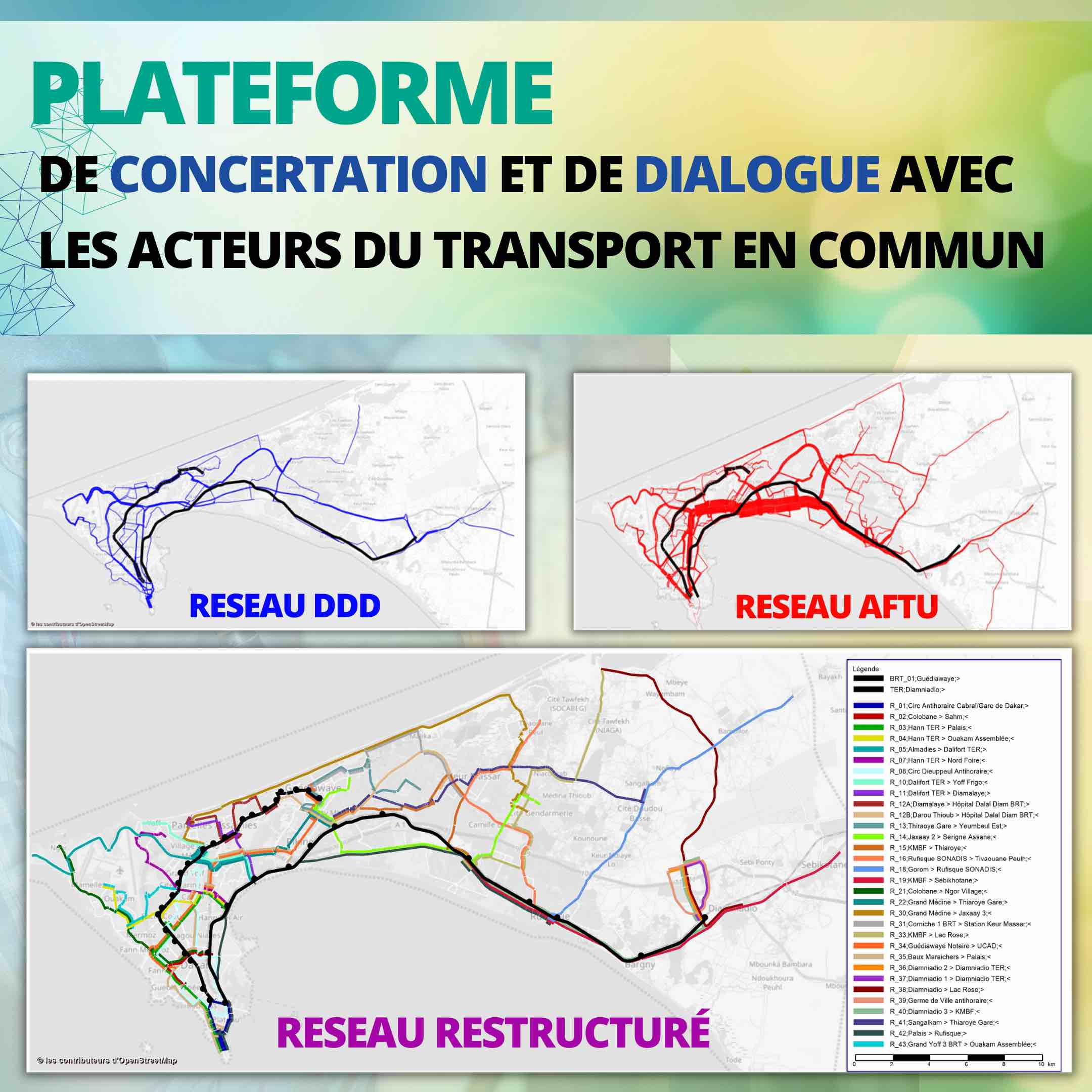 Lancement de la Plateforme de concertation avec les opérateurs locaux de transport public dans le cadre du projet de restructuration globale du réseau de transport en commun